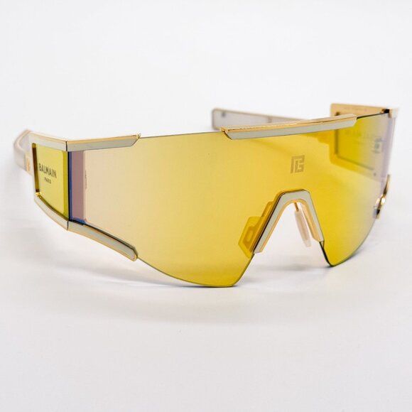 NEW BALMAIN SUNGLASSES BPS-138B GOLD UNISEX EYEWEAR BALMAIN main image 7